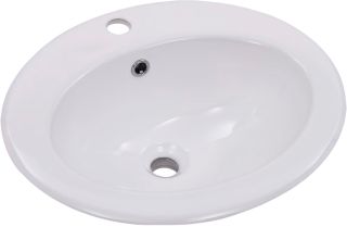 Раковина Gid 9413 71107 встраиваемая сверху белая 56x49x19