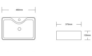 Раковина Cerutti SPA CR7051 48см белый