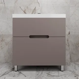 Напольная тумба под раковину Style Line Матис ЛС-00002439 80 см тауп тёмный