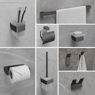 Держатель для туалетной бумаги Lemark Smooth Line 9726012 графит