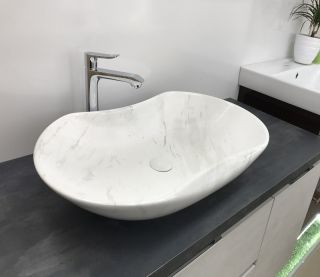 Раковина  CeramaLux 503H012 белая 66 см