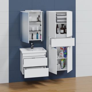 Тумба под раковину СанТа Марс 700292 60см белый