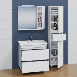 Тумба под раковину СанТа Марс 700295 80см белый