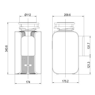 Измельчитель пищевых отходов Lemark Don 3600 9940095 чёрный
