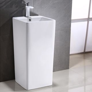 Раковина  CeramaLux P7004L белая 40 см