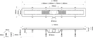Душевой лоток Milleau Level M750LS 75 см хром