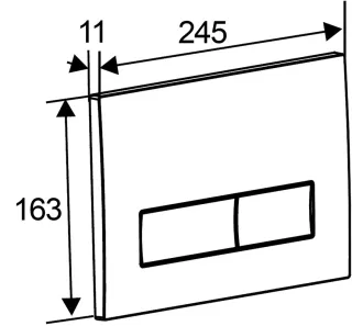 Кнопка к инсталляции Triton-Pro Evo Щ0000065111 белый