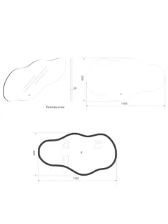 Зеркало с подсветкой ArtMax Como AM-Com-600-1100-DS-F 120x60 см