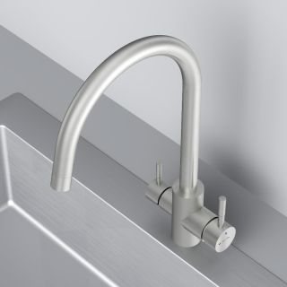 Смеситель для кухни Am.Pm X-Joy S F85B07711 с каналом для питьевой воды сатин