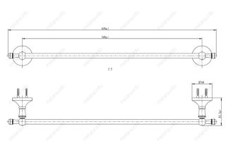 Полотенцедержатель Melana MLN-821001 золото