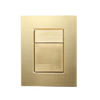 Кнопка смыва для инсталляции пневматическая Wonzon & Woghand WW-IB256-BG брашированное золото