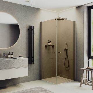 Душевой уголок MaybahGlass MGY-1297-2 80x80см бронза