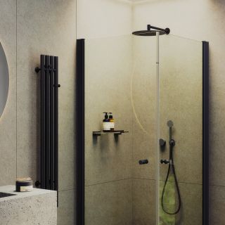 Душевой уголок MaybahGlass MGY-1292-6 90x90см чёрный