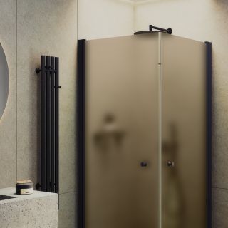 Душевой уголок MaybahGlass MGY-1298-6 80x80см чёрный