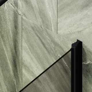 Шторка на ванну MaybahGlass MGV-611-6 60см чёрный