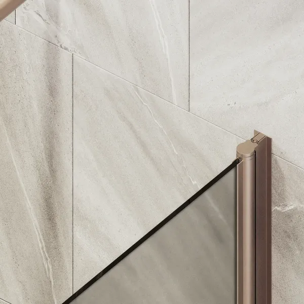 Шторка на ванну MaybahGlass MGV-612-2 60см бронза