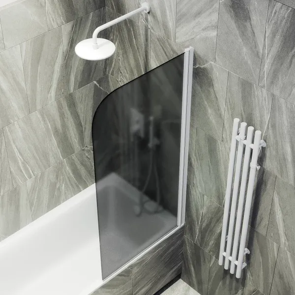 Шторка на ванну MaybahGlass MGV-614-1 60см белый