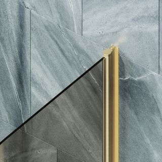 Шторка на ванну MaybahGlass MGV-777-3 60см золото