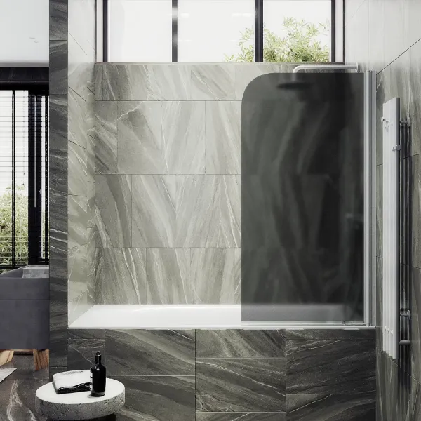 Шторка на ванну MaybahGlass MGV-614-1 60см белый