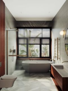 Душевая перегородка MaybahGlass MGD-731-2ш 79см бронза