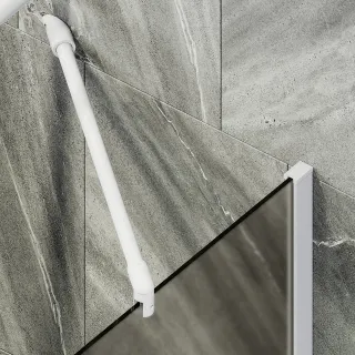 Шторка на ванну MaybahGlass MGV-72-1ш 40см белый