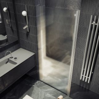 Душевая дверь MaybahGlass MGD-808-5 80см хром матовый