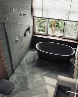 Душевая перегородка MaybahGlass MGD-700-5ш 79см хром матовый