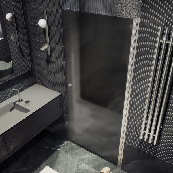 Душевая дверь MaybahGlass MGD-807-5 80см хром матовый