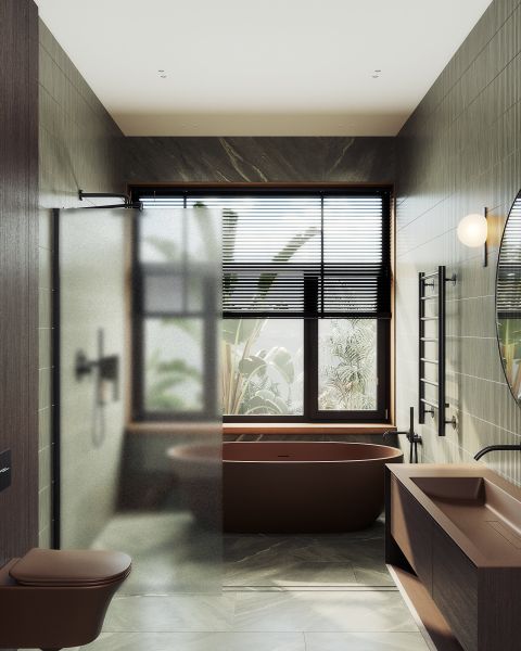 Душевая перегородка MaybahGlass MGD-700-6ш 79см чёрный