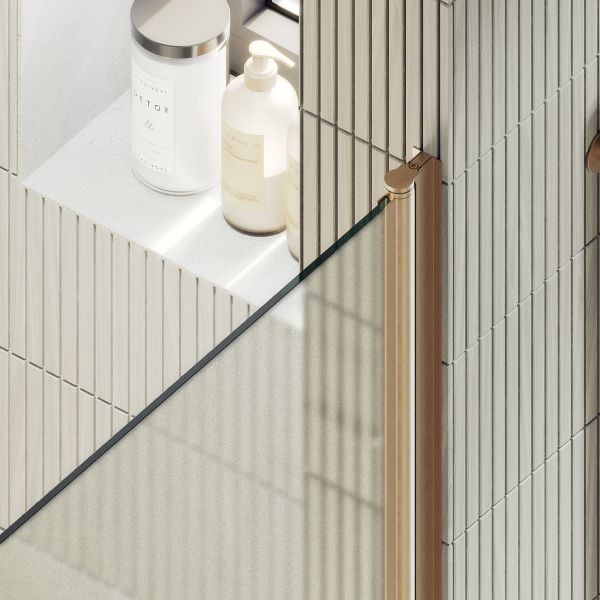 Душевая дверь MaybahGlass MGD-808-2 80см бронза