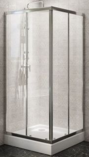 Душевой уголок BelBagno DUE 90x90см хром DUE-A-2-90-C-Cr
