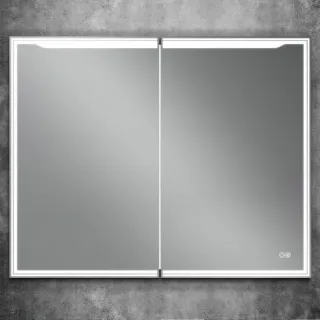 Зеркало-шкаф с подсветкой ArtMax Merano AM-Mer-1000-800-2D-DS-F 100 см белый
