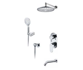 Wasserkraft А175819 Встраиваемый комплект для ванны с верхней душевой насадкой, лейкой и изливом