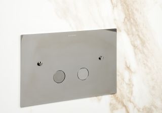 Кнопка смыва Boheme 647-SGM оружейная сталь