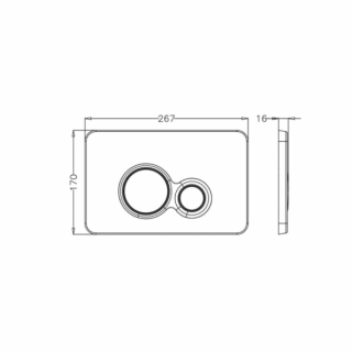 SET Инсталляция Sava Free Standing+клавиша смыва DUO хром матовый/хром глянец