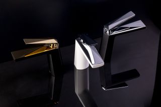 Смеситель для раковины Boheme Venturo чёрный/хром 371-B