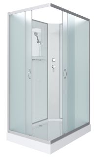 Душевая кабина Niagara NG-43975-14QBK 90x70см серебро/матовое