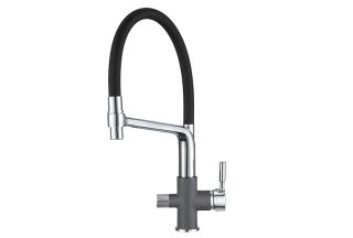 Смеситель для кухни Granula 0075, ГРАФИТ хром