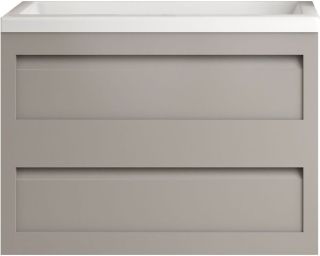 Подвесная тумба под раковину Art&Max Platino 58см светло-серый матовый AM-Platino-580-2C-SO-GCM