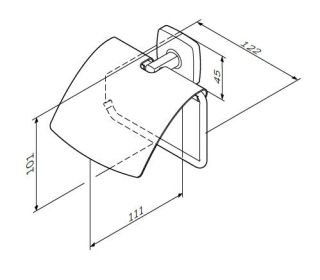 Держатель туалетной бумаги Am.pm Gem A90341400