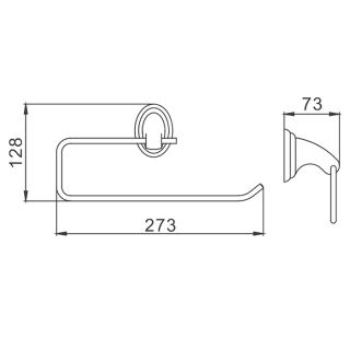 Держатель для бумажных полотенец Frap F1503-2 хром