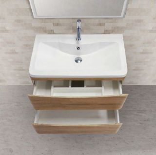 Тумба под раковину BelBagno подвесная 80x50см Rovere Rustico ACQUA-800-2C-SO-RR