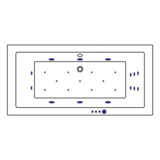 Гидромассажная ванна WHITECROSS Savia Duo 0103.170080.100.ULTRA.WH 170x80 Ultra белый