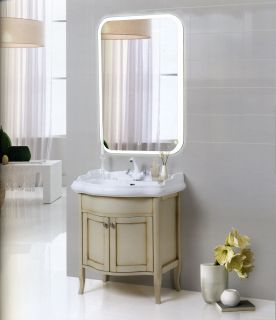 Зеркало с подсветкой Continent Glamour ЗЛП243 с сенсорным выключателем 50см