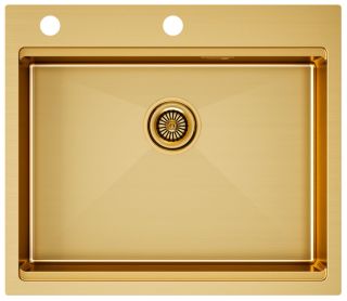 Мойка кухонная Paulmark Kroner-Pro PM705951-BG брашированное золото