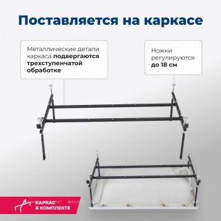 Акриловая ванна Aquanet Extra 254882 160x70 см