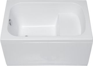 Акриловая ванна Aquanet Seed 347892 110x70 см с сиденьем с каркасом с фронтальной и боковой панелями