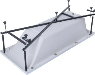 Акриловая ванна Aquanet Bright 347143 180x80 см с каркасом и фронтальной панелью