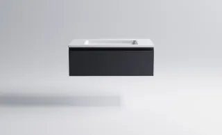 Тумба с раковиной Astra-Form Альфа 03060006ral7024+04010008 90 см тёмно-серый матовый