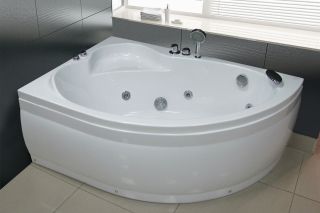 Акриловая ванна Royal Bath Alpine левая 140x95см белый RB819103L
